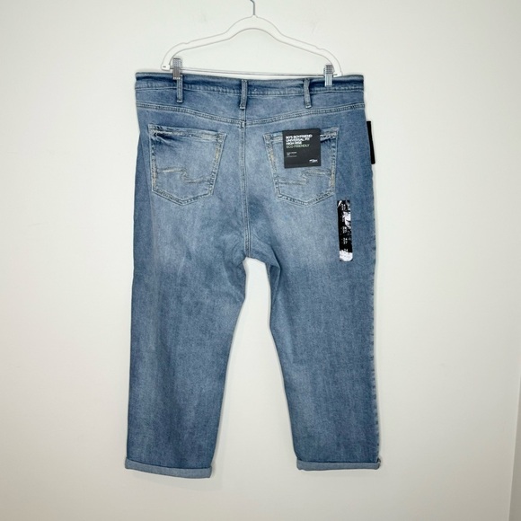 NWT SILVER Jeans 90's Universal Fit High Rise Crop Jean Size 24W - Picture 6 of 7